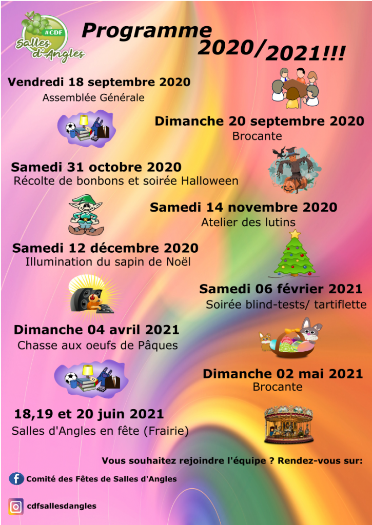 programme CDF 2020-2021 
